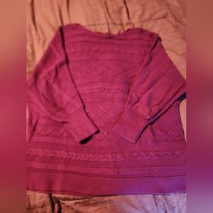 Liz Claiborne Magenta Sweater 2X